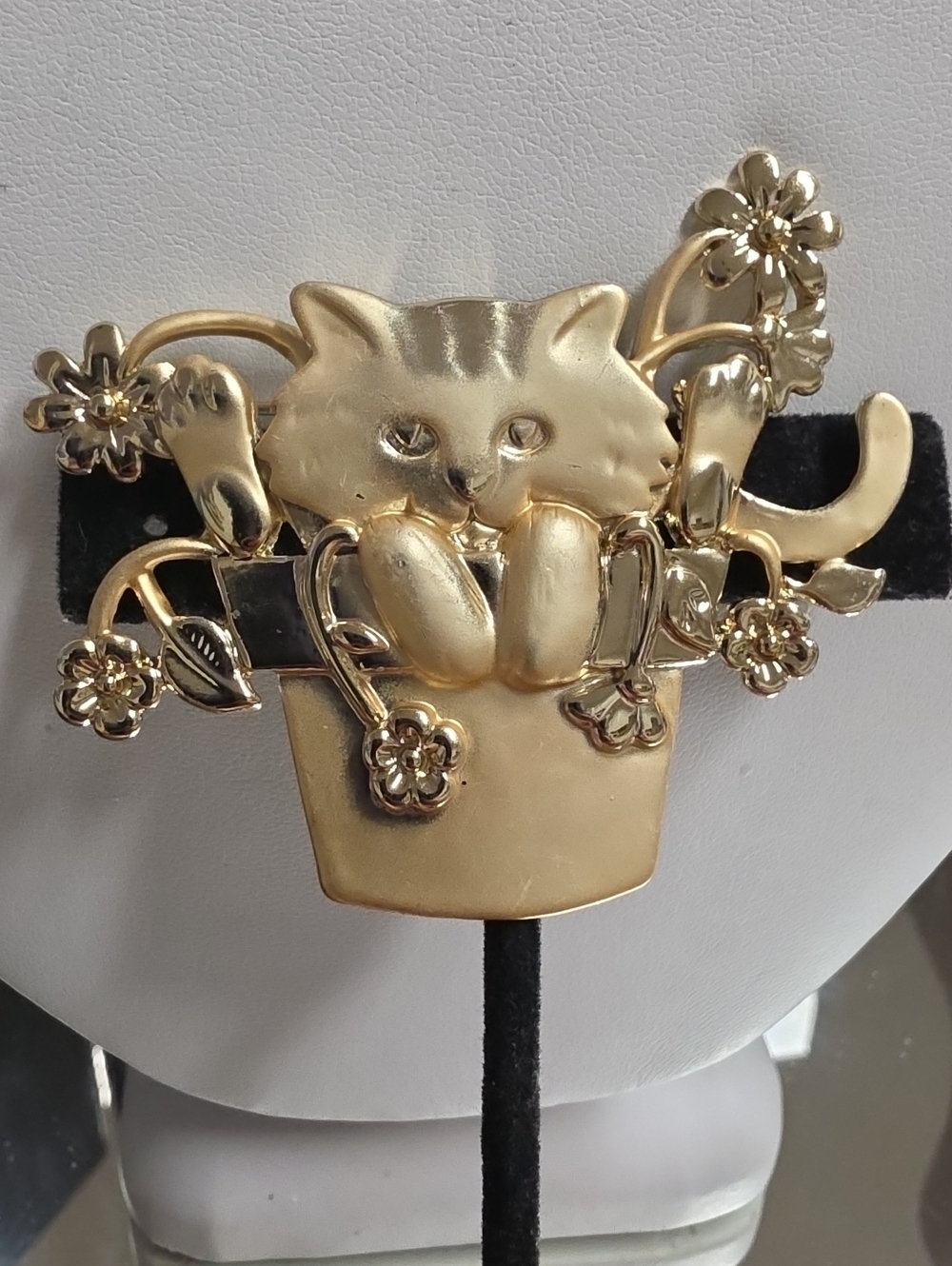 Vintage AJC Cat Brooch